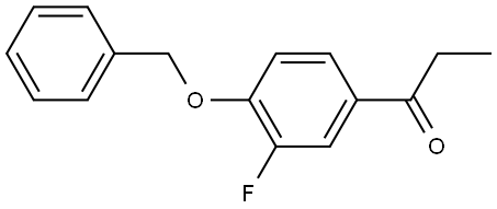 1-(4-(benzyloxy)-3-fluorophenyl)propan-1-one Structure