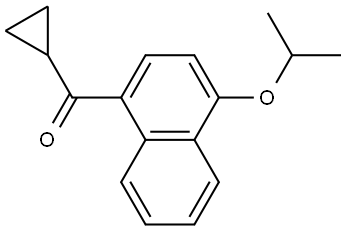 Cyclopropyl[4-(1-methylethoxy)-1-naphthalenyl]methanone 结构式