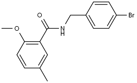 N-[(4-Bromophenyl)methyl]-2-methoxy-5-methylbenzamide|