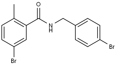 5-Bromo-N-[(4-bromophenyl)methyl]-2-methylbenzamide Structure