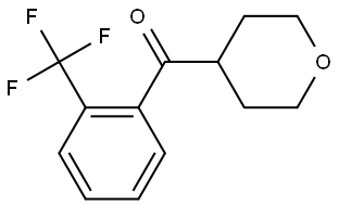 (Tetrahydro-2H-pyran-4-yl)[2-(trifluoromethyl)phenyl]methanone Structure