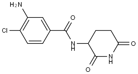 3-amino-4-chloro-N-(2,6-dioxopiperidin-3-yl)benzamide Structure