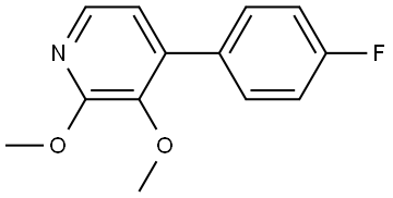 4-(4-Fluorophenyl)-2,3-dimethoxypyridine Structure