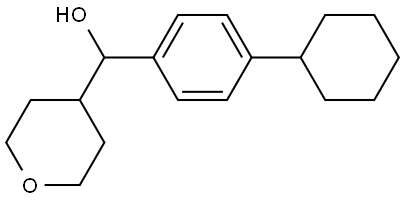 α-(4-Cyclohexylphenyl)tetrahydro-2H-pyran-4-methanol Structure