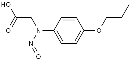 2-(亚硝基(4-丙氧基苯基)氨基)乙酸 结构式