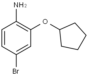 4-Bromo-2-(cyclopentyloxy)benzenamine 结构式