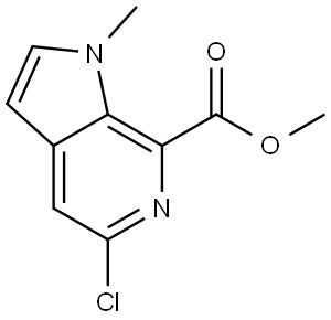 Methyl 5-chloro-1-methyl-1H-pyrrolo[2,3-c]pyridine-7-carboxylate Structure