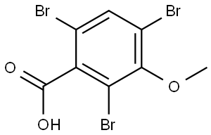 2,4,6-tribromo-3-methoxybenzoic acid 结构式
