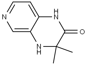 Pyrido[3,4-b]pyrazin-2(1H)-one, 3,4-dihydro-3,3-dimethyl- Structure