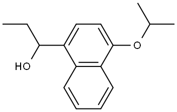 α-Ethyl-4-(1-methylethoxy)-1-naphthalenemethanol 结构式