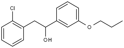 2-Chloro-α-(3-propoxyphenyl)benzeneethanol 结构式