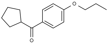 Cyclopentyl(4-propoxyphenyl)methanone Structure