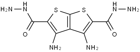 3,4-diaminothieno[2,3-b]thiophene-2,5-dicarbohydrazide 结构式