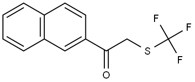 1-(2-Naphthalenyl)-2-[(trifluoromethyl)thio]ethanone Struktur