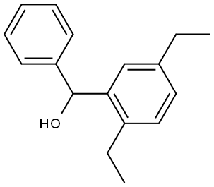 (2,5-diethylphenyl)(phenyl)methanol Structure