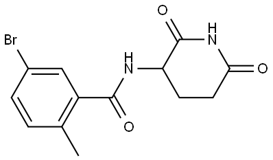 5-bromo-N-(2,6-dioxopiperidin-3-yl)-2-methylbenzamide Structure