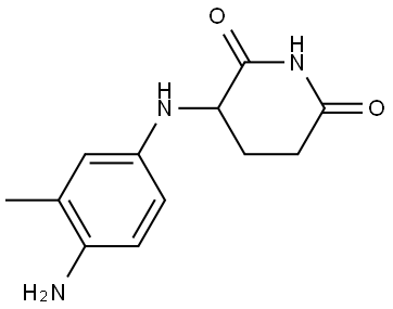 3-(4-amino-3-methylanilino)piperidine-2,6-dione 结构式