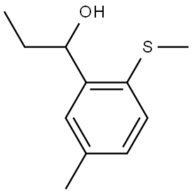 1-(5-methyl-2-(methylthio)phenyl)propan-1-ol Structure