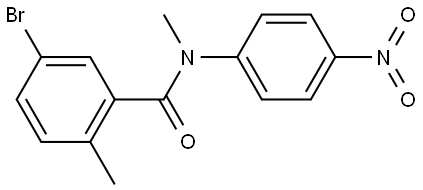 5-bromo-N,2-dimethyl-N-(4-nitrophenyl)benzamide Structure