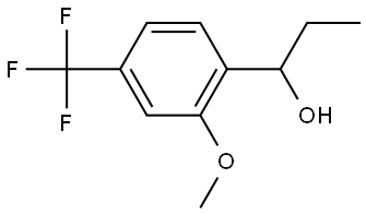 α-Ethyl-2-methoxy-4-(trifluoromethyl)benzenemethanol Structure