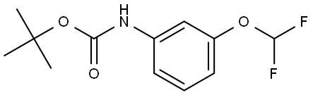 tert-butyl 3-(difluoromethoxy)phenylcarbamate,1488094-71-8,结构式