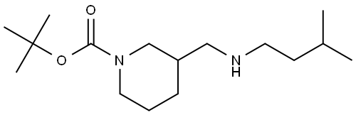 tert-butyl 3-((isopentylamino)methyl)piperidine-1-carboxylate Structure