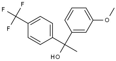 3-Methoxy-α-methyl-α-[4-(trifluoromethyl)phenyl]benzenemethanol Structure