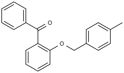 (2-((4-methylbenzyl)oxy)phenyl)(phenyl)methanone Struktur