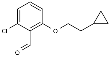 2-Chloro-6-(2-cyclopropylethoxy)benzaldehyde,1488837-73-5,结构式