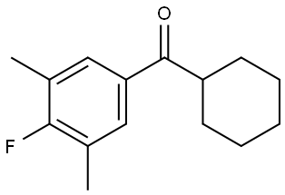 cyclohexyl(4-fluoro-3,5-dimethylphenyl)methanone 结构式