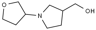 (1-(tetrahydrofuran-3-yl)pyrrolidin-3-yl)methanol Structure