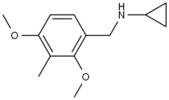 N-Cyclopropyl-2,4-dimethoxy-3-methylbenzenemethanamine Structure