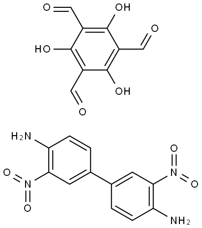 TpBD-(NO2)2 COF 化学構造式