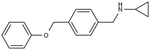 N-Cyclopropyl-4-(phenoxymethyl)benzenemethanamine 结构式