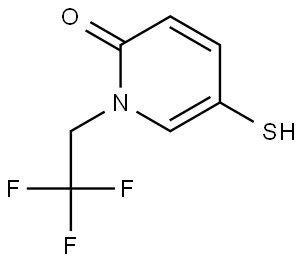 5-mercapto-1-(2,2,2-trifluoroethyl)pyridin-2(1H)-one 结构式