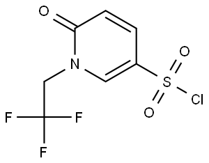 6-oxo-1-(2,2,2-trifluoroethyl)-1,6-dihydropyridine-3-sulfonyl chloride Structure