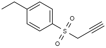 Benzene, 1-ethyl-4-(2-propyn-1-ylsulfonyl)- Struktur