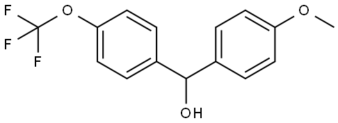 (4-methoxyphenyl)(4-(trifluoromethoxy)phenyl)methanol Struktur