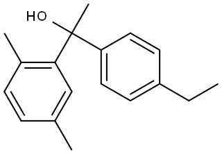 α-(4-Ethylphenyl)-α,2,5-trimethylbenzenemethanol Struktur