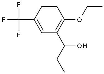 2-Ethoxy-α-ethyl-5-(trifluoromethyl)benzenemethanol Structure