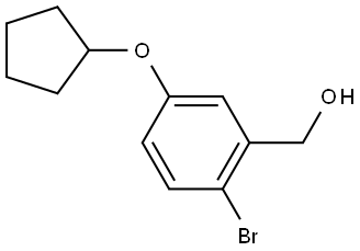 2-Bromo-5-(cyclopentyloxy)benzenemethanol Structure