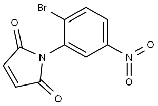 1-(2-bromo-5-nitrophenyl)-1H-pyrrole-2,5-dione 结构式