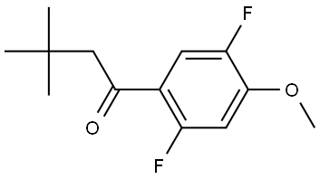 1-(2,5-Difluoro-4-methoxyphenyl)-3,3-dimethyl-1-butanone Structure