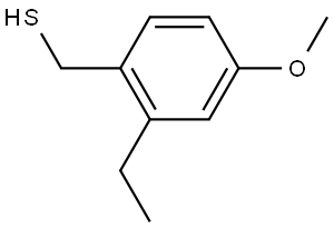 2-Ethyl-4-methoxybenzenemethanethiol Structure