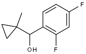 2,4-Difluoro-α-(1-methylcyclopropyl)benzenemethanol,1503871-14-4,结构式