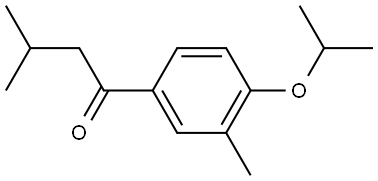 3-Methyl-1-[3-methyl-4-(1-methylethoxy)phenyl]-1-butanone,1505720-66-0,结构式