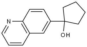 1-(quinolin-6-yl)cyclopentanol Struktur