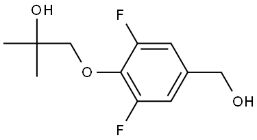 3,5-Difluoro-4-(2-hydroxy-2-methylpropoxy)benzenemethanol,1506882-01-4,结构式