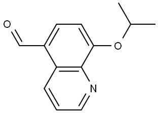 8-(1-Methylethoxy)-5-quinolinecarboxaldehyde Struktur