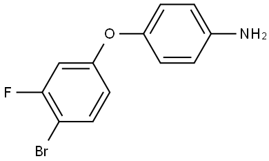 4-(4-bromo-3-fluorophenoxy)aniline 结构式